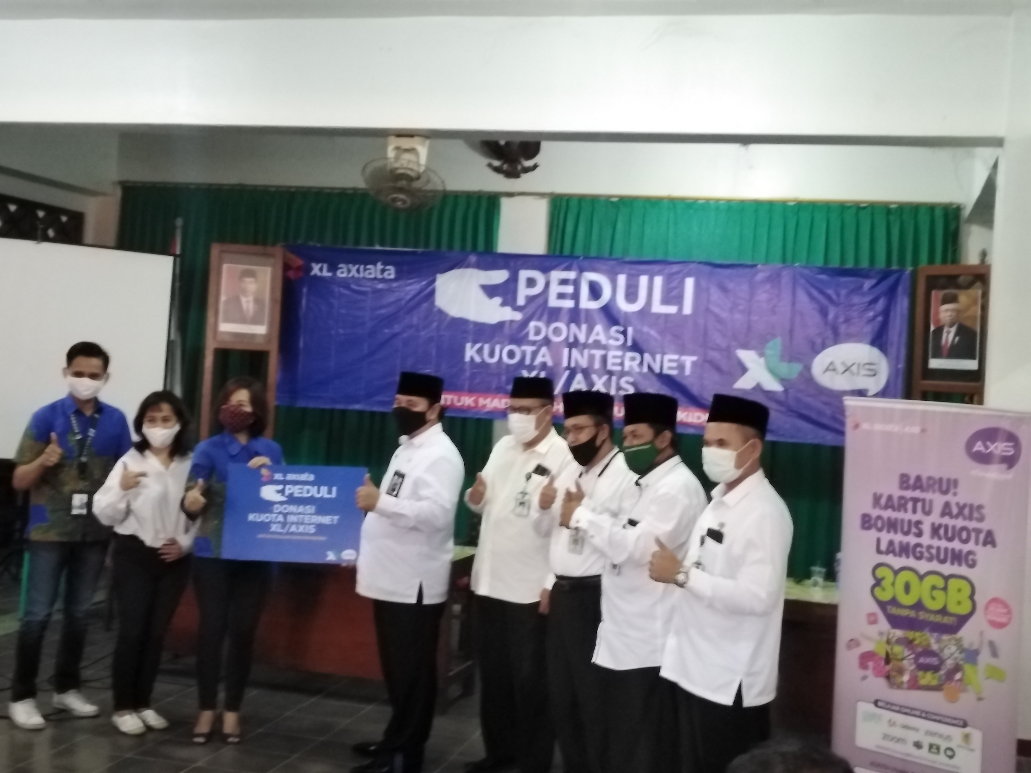 Donasi quota dari pt xl axiata untuk pembelajaran anak- anak