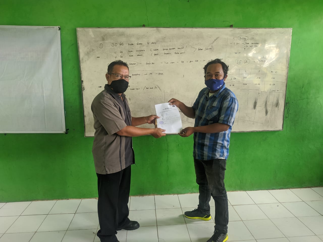Donasi quota dari pt xl axiata untuk pembelajaran anak- anak