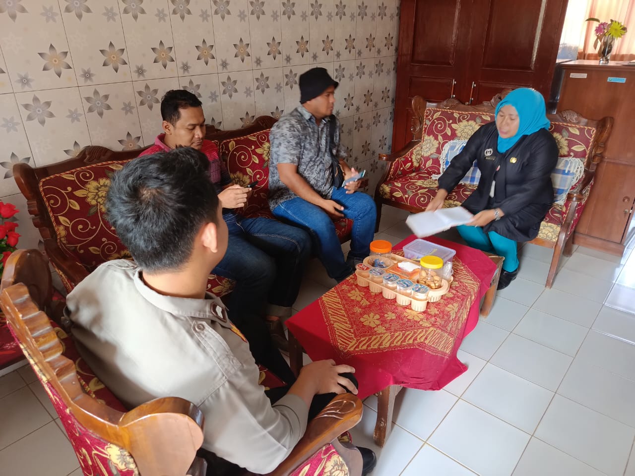 Koordinasi Polsek Talun dengan Sekolah