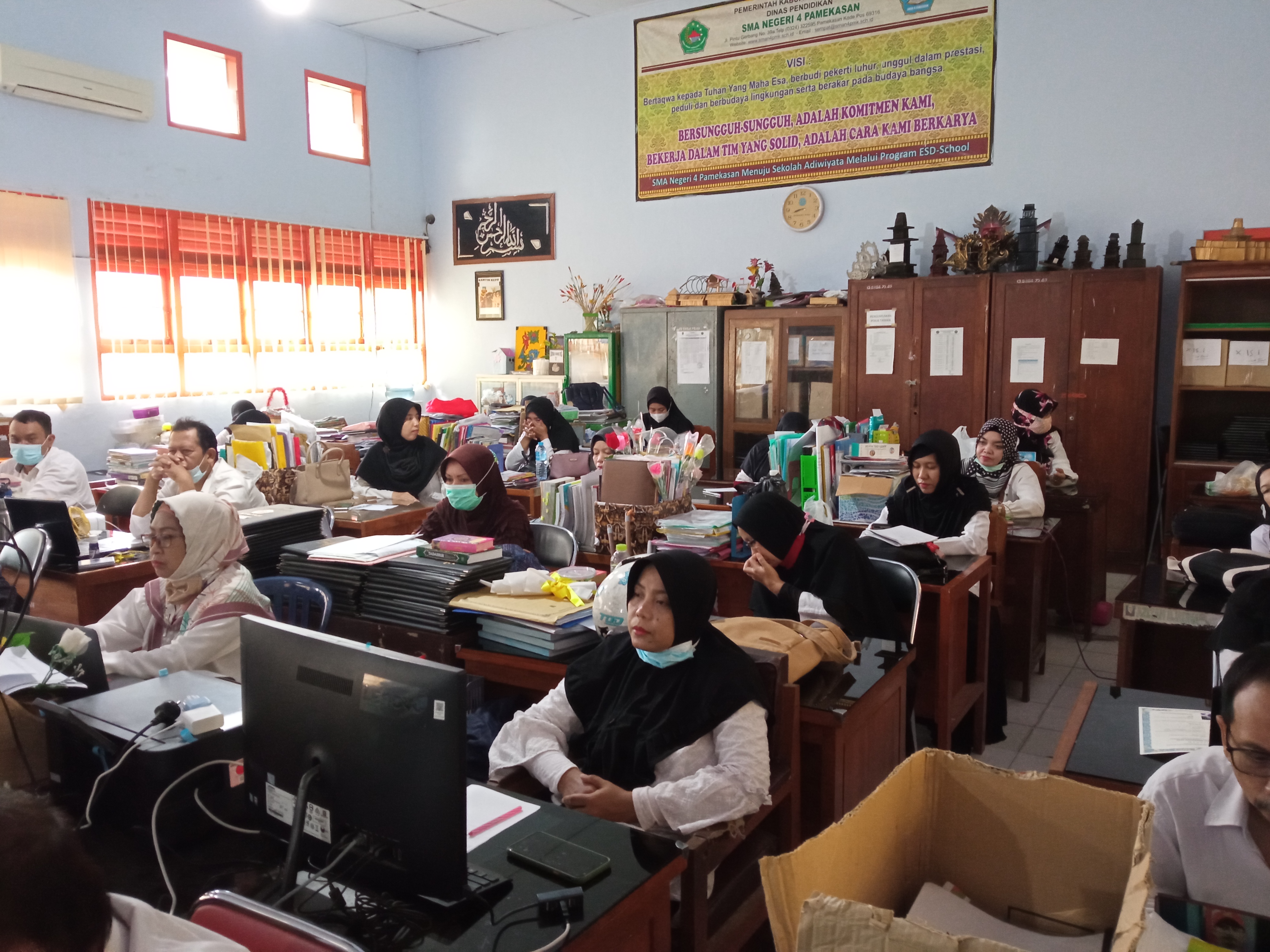 Rapat Program Kerja Tahun Pelajan 2021-2022 SMAN 4 Pamekasan