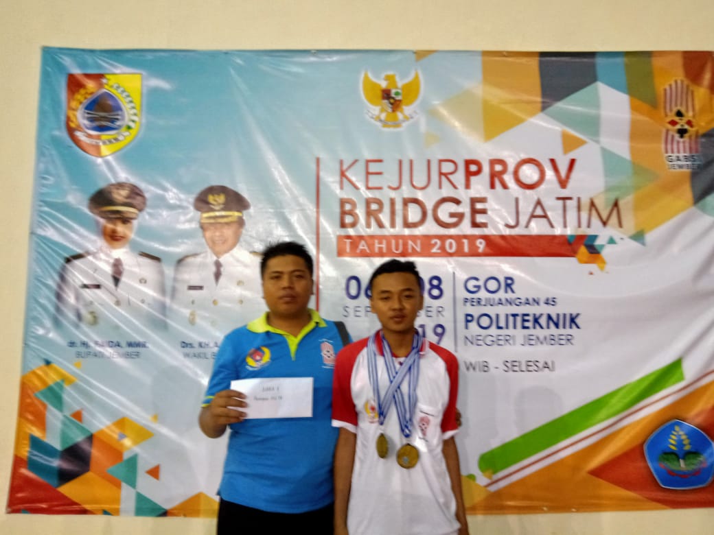 MEDALI EMAS KEJURPROV JATIM BRIDGE 2019
