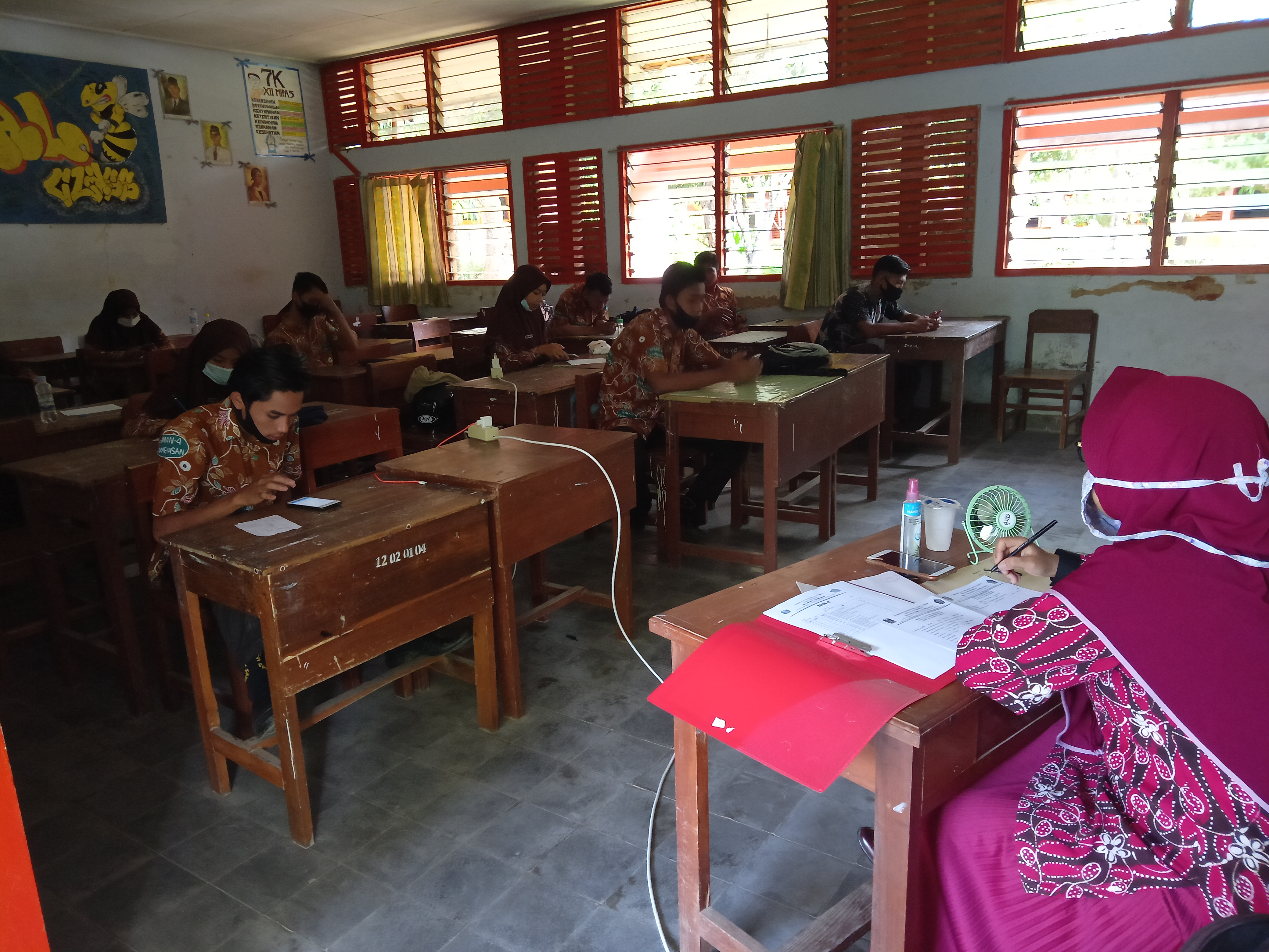 Pelaksanaan PAS Ganjil SMAN 4 Pamekasan