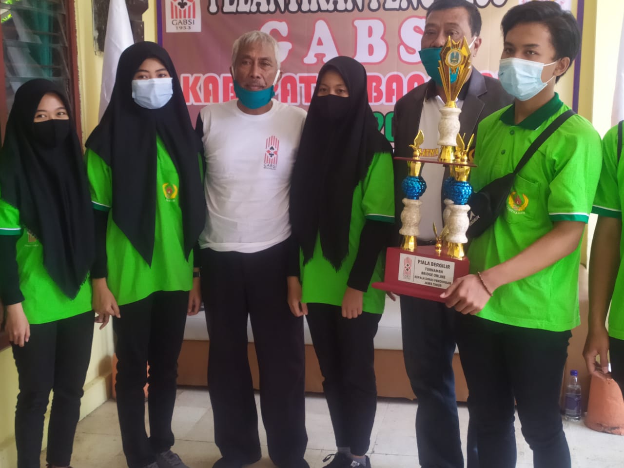 Penerimaan Piala Bergilir Bridge Kedisdik Jatim 2020