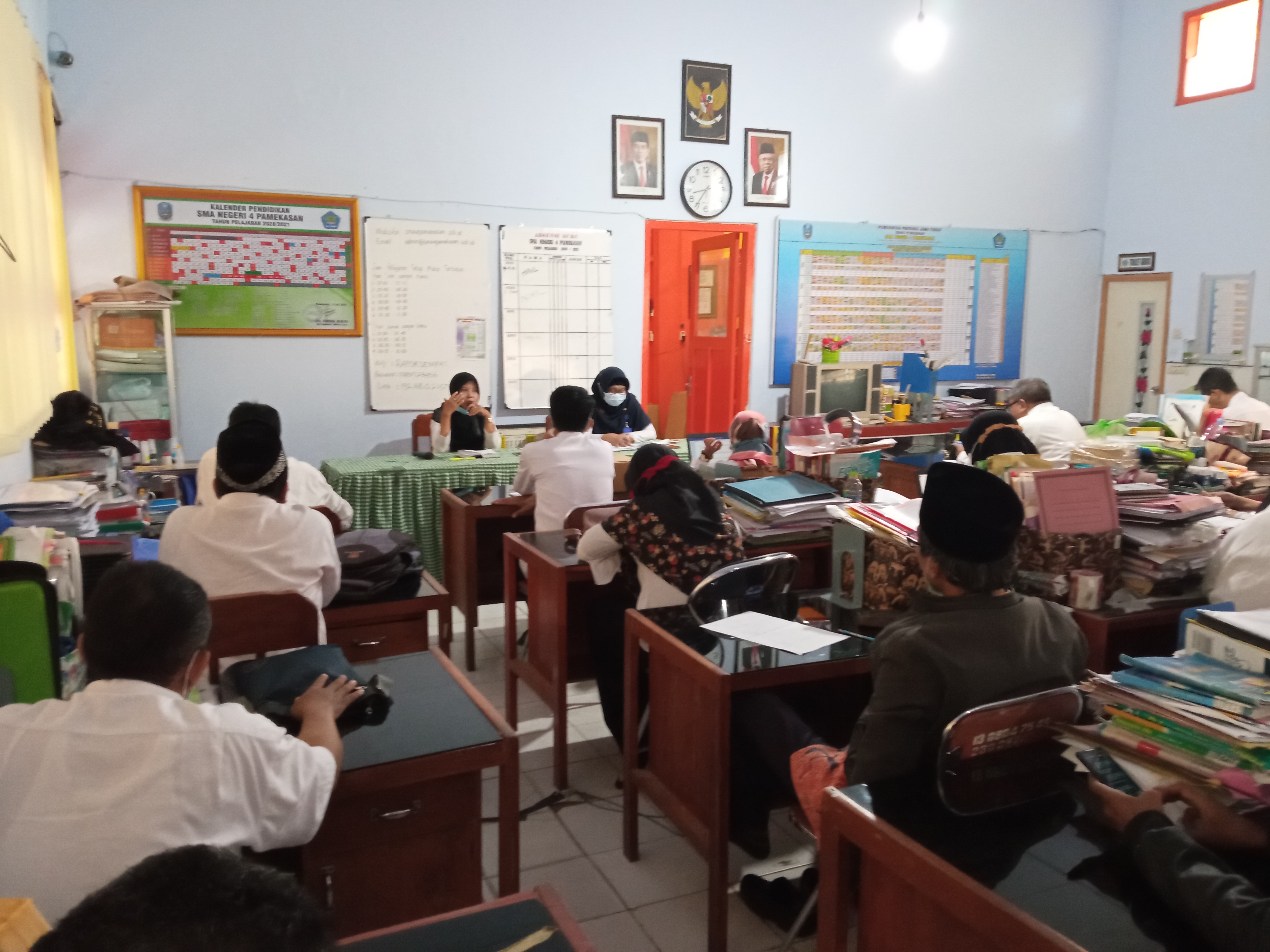 Rapat Program Kerja Tahun Pelajan 2021-2022 SMAN 4 Pamekasan