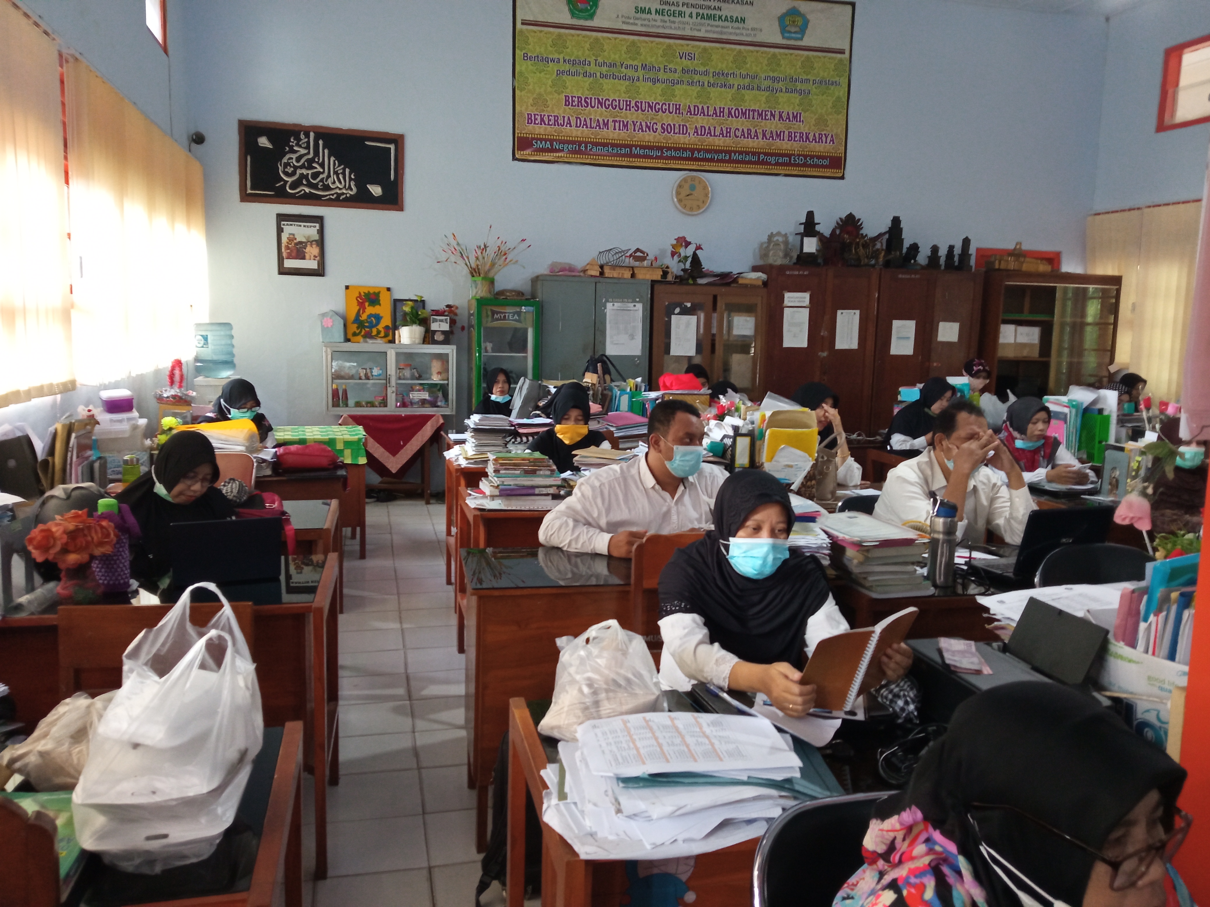 Rapat Program Kerja Tahun Pelajan 2021-2022 SMAN 4 Pamekasan
