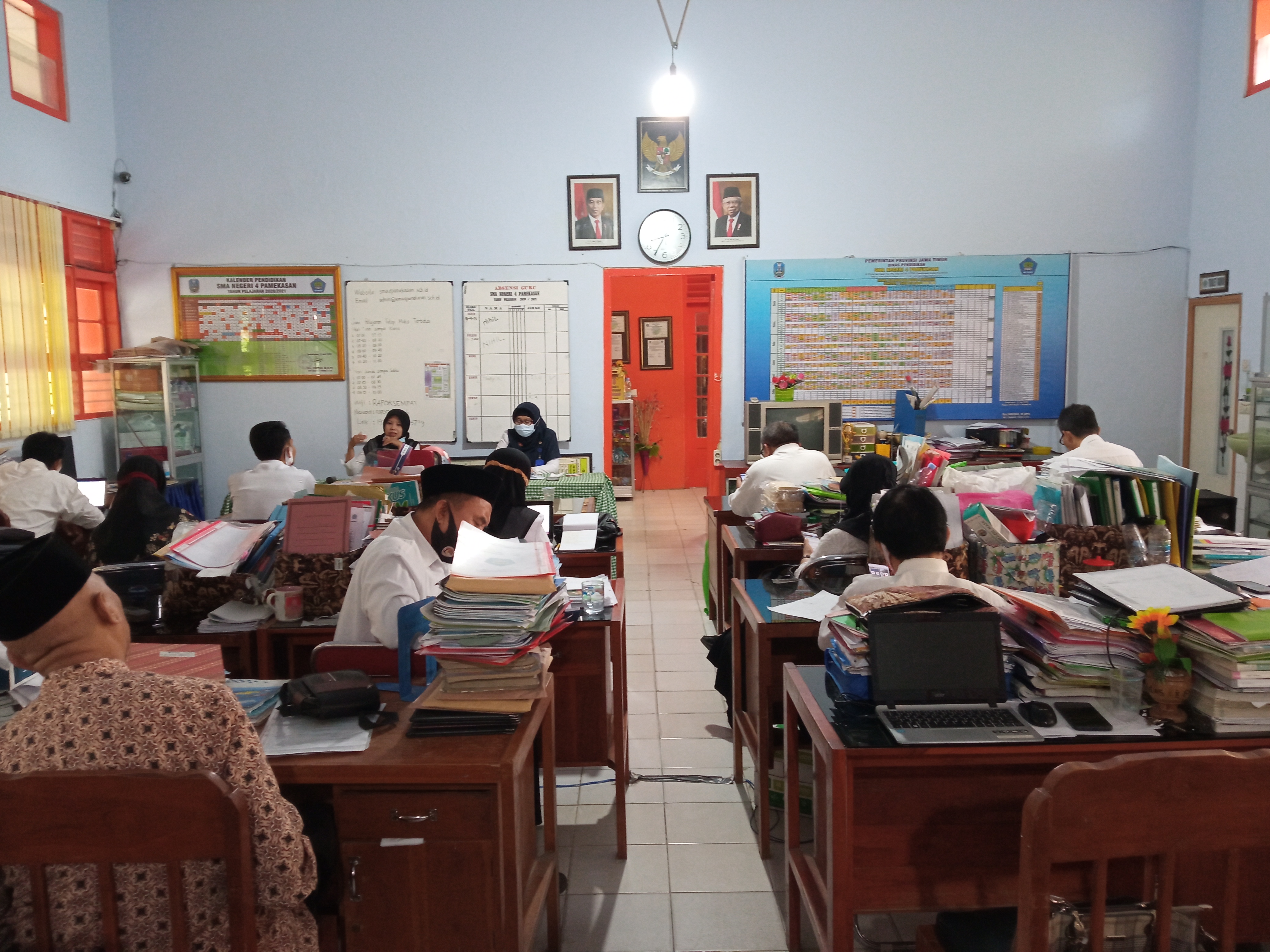 Rapat Program Kerja Tahun Pelajan 2021-2022 SMAN 4 Pamekasan