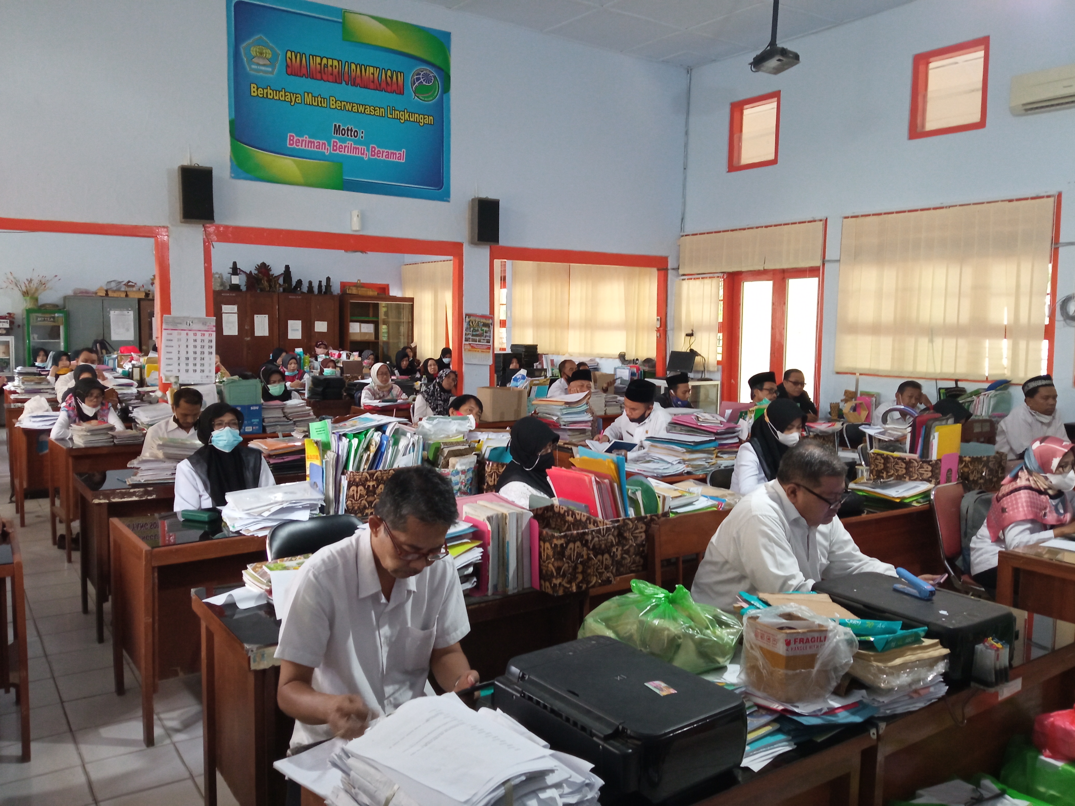 Rapat Program Kerja Tahun Pelajan 2021-2022 SMAN 4 Pamekasan
