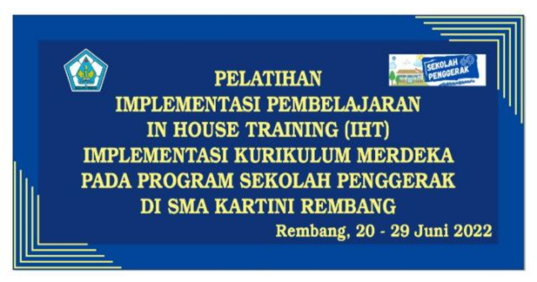 IHT IMPLEMENTASI KURIKULUM MERDEKA 20-29 Juni 2022