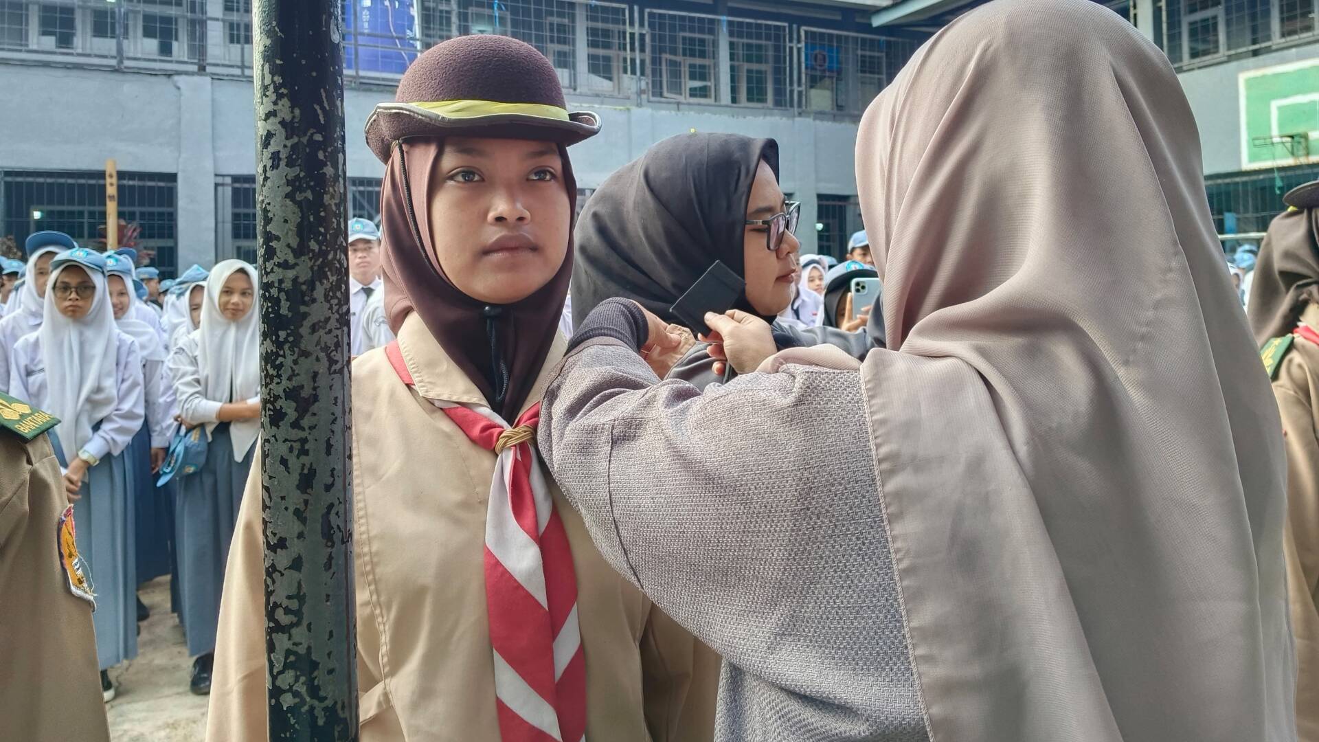 Penyematan Bantara Pramuka SMA Kp 1 Ciparay