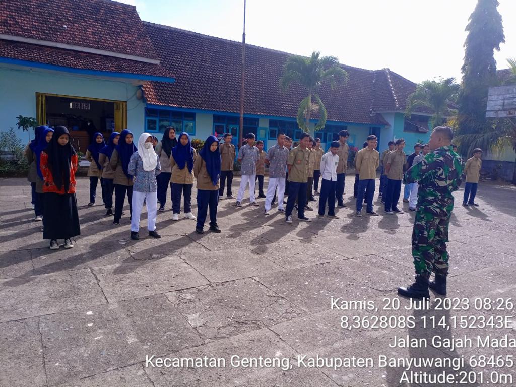 PBB dan Pendalaman Karakter Bela Negara oleh Koramil Genteng