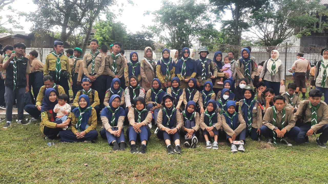 Kegiatan Upacara bersama di RTH dalam rangka memperingati Hari Pramuka