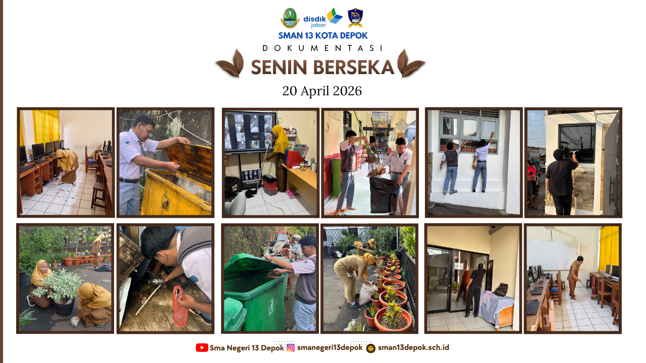 Senin BERSEKA (Bersih, Sehat, Resik, dan Indah) Jawa Barat - 20 April 2026