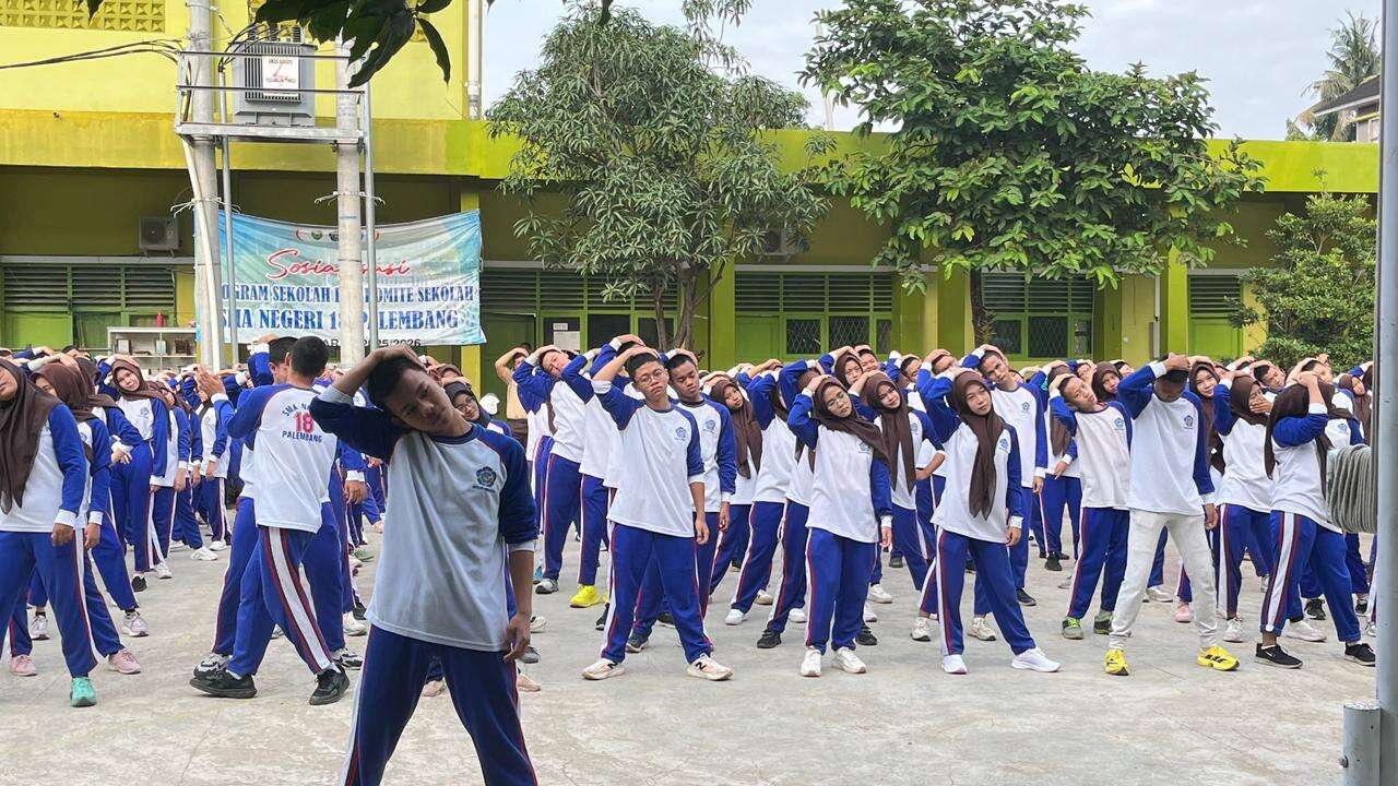 SENAM SEHAT SMA NEGERI 18 PALEMBANG, JUMAT 23 JANUARI 2026
