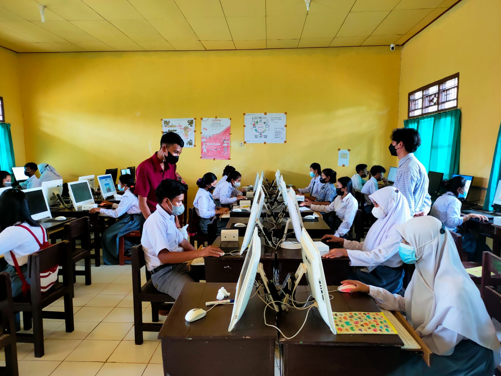 KEGIATAN ANBK HARI PERTAMA DI SMAN 1 ARUT UTARA