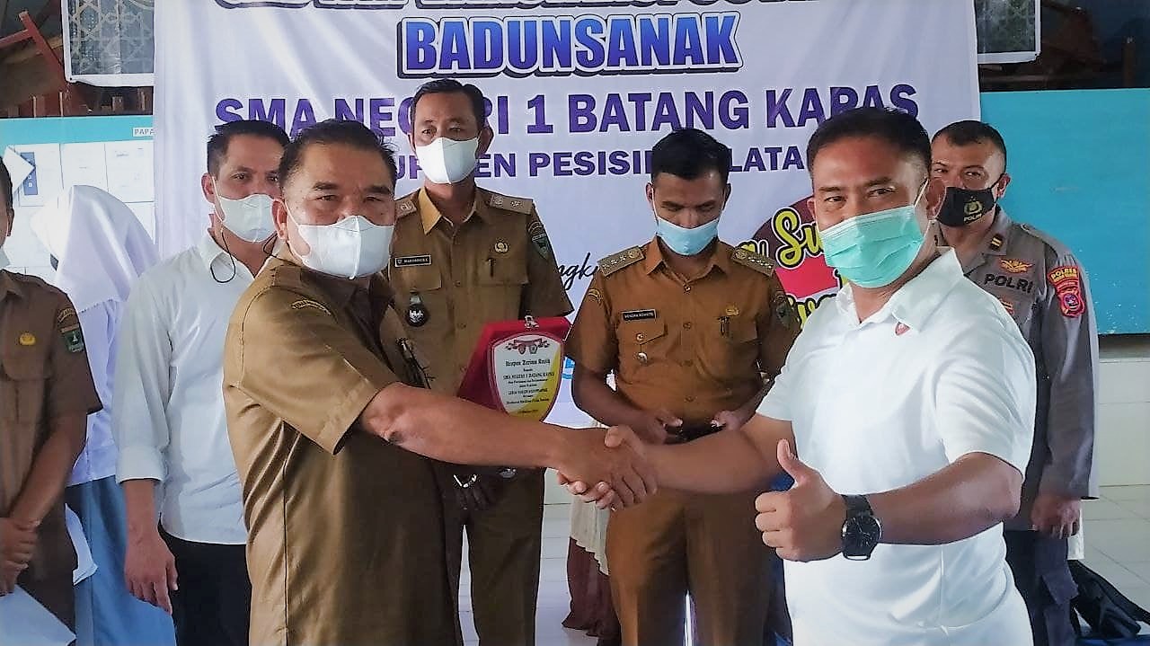 Dit Intelkam Polda Sumbar gelar Vaksinasi di SMA Negeri 1 Batang Kapas