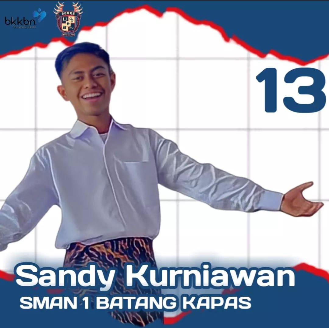 Duta GenRe Kabupaten Pesisir Selatan Mengadakan Pemilihan Duta GenRe se kabupaten yang di adakan setiap tahun.  “Melalui GenRe Wujudkan Generasi Berani, Beraksi, dan Berkolaborasi Agar Terciptanya Remaja Kreatif, Inovatif, dan Berdaya Saing Sejalan Dengan Nilai Budaya”   Selasa (8/3) di Painan Sandy Kurniawan perwakilan SMAN 1 Batang Kapas, dalam pemilihan duta genre kab Pesisir selatan yg berhasil menyabet 2 kategori sekaligus sebagai Top 6 duta genre kab. Pessel dan Juga Duta Genre Putra Favorit Kab. Pessel 2022