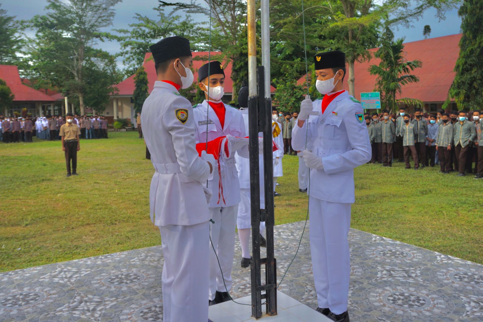 Paskibraka SMAN 1 Batang Kapas Upacara Bendera Memperingati Sumpah Pemuda