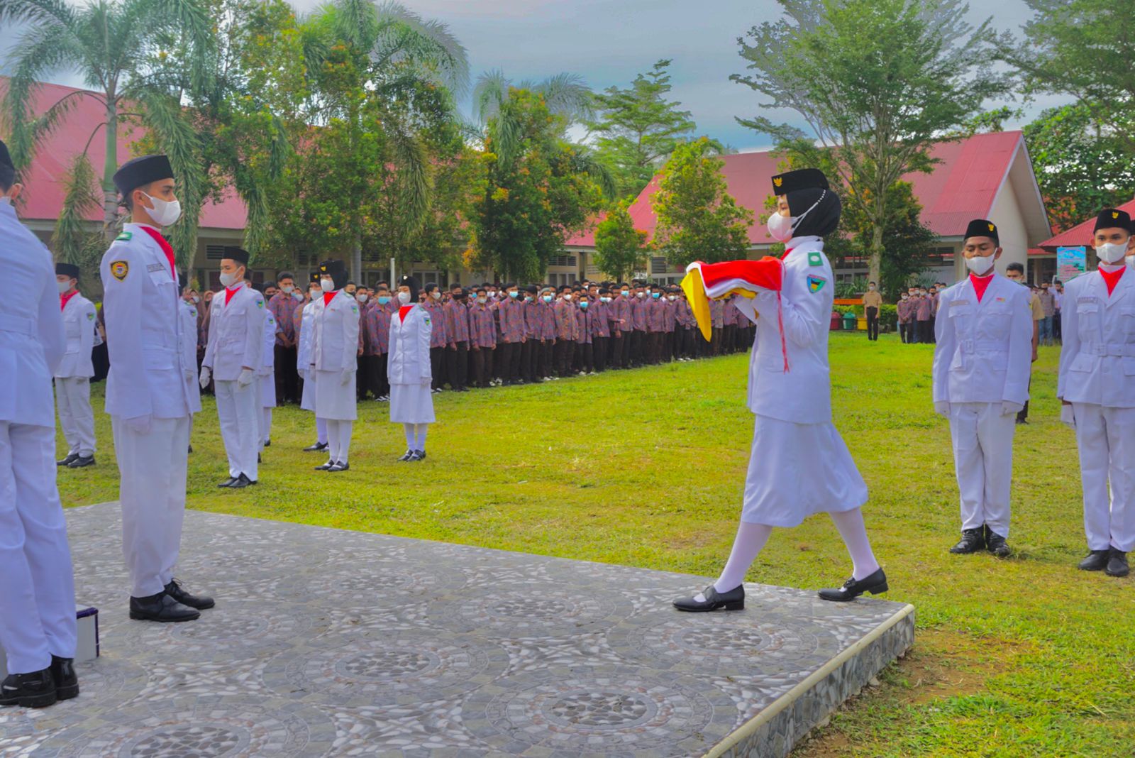 Paskibraka SMAN 1 Batang Kapas Upacara Bendera Memperingati Sumpah Pemuda