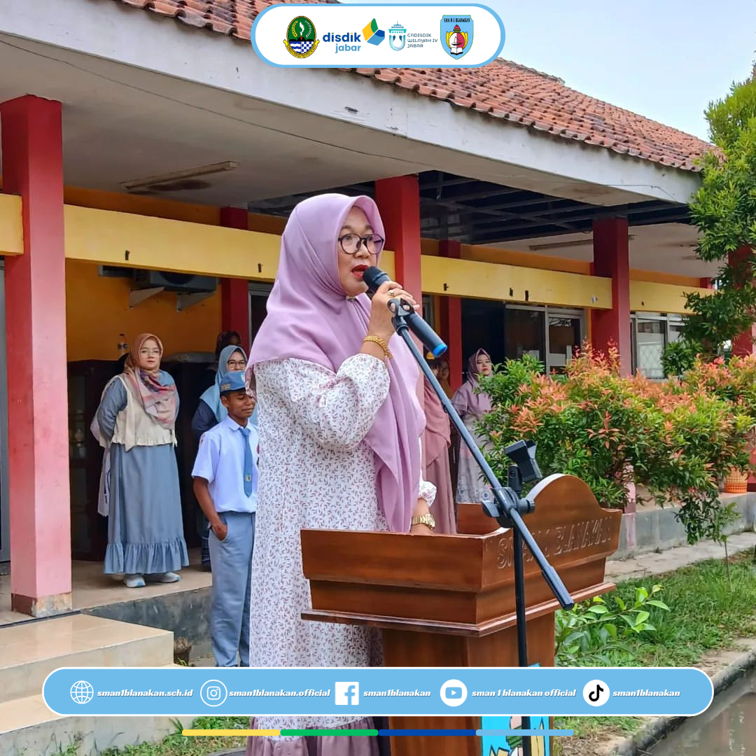 Upacara Bendera Merah Putih di SMA Negeri 1 Blanakan