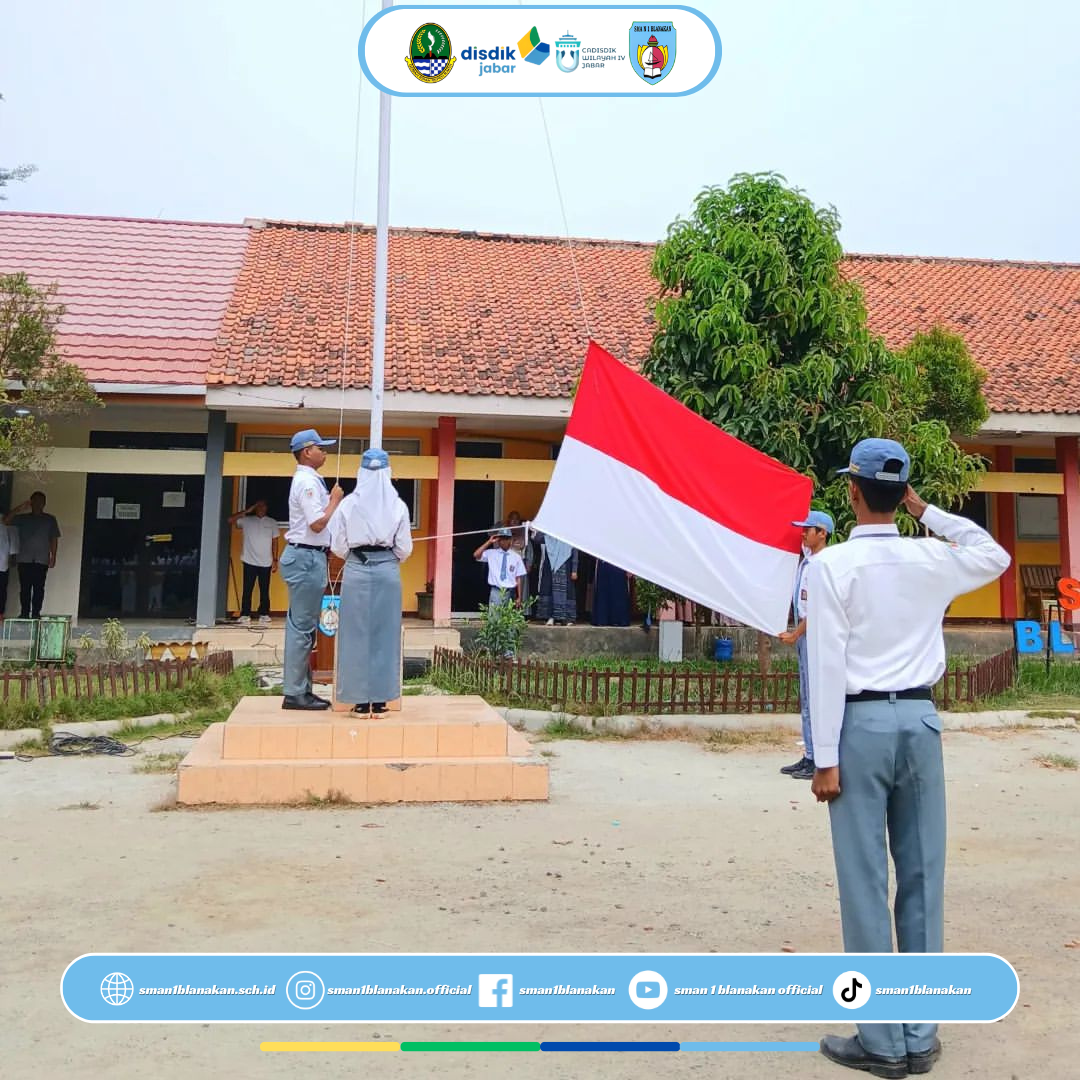 Upacara Bendera Merah Putih di SMA Negeri 1 Blanakan