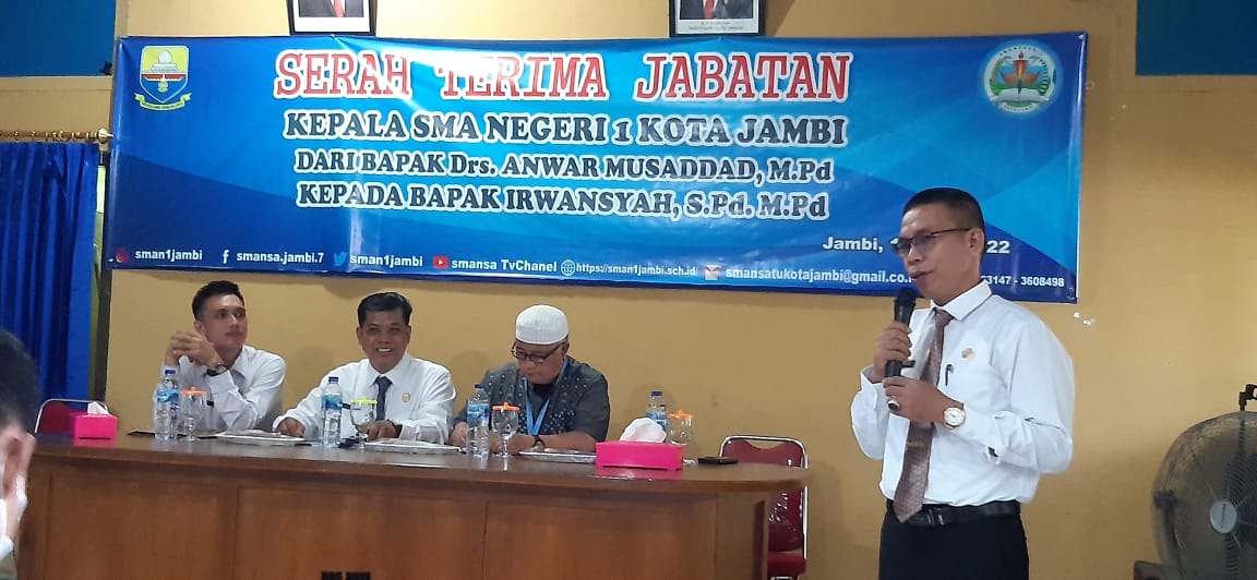 SERTIJAB KEPALA SMA NEGERI 1 KOTA JAMBI 15 JUNI 2022