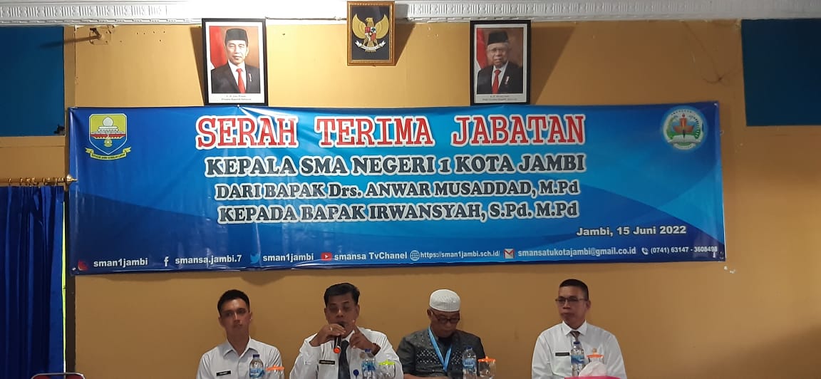 SERTIJAB KEPALA SMA NEGERI 1 KOTA JAMBI 15 JUNI 2022