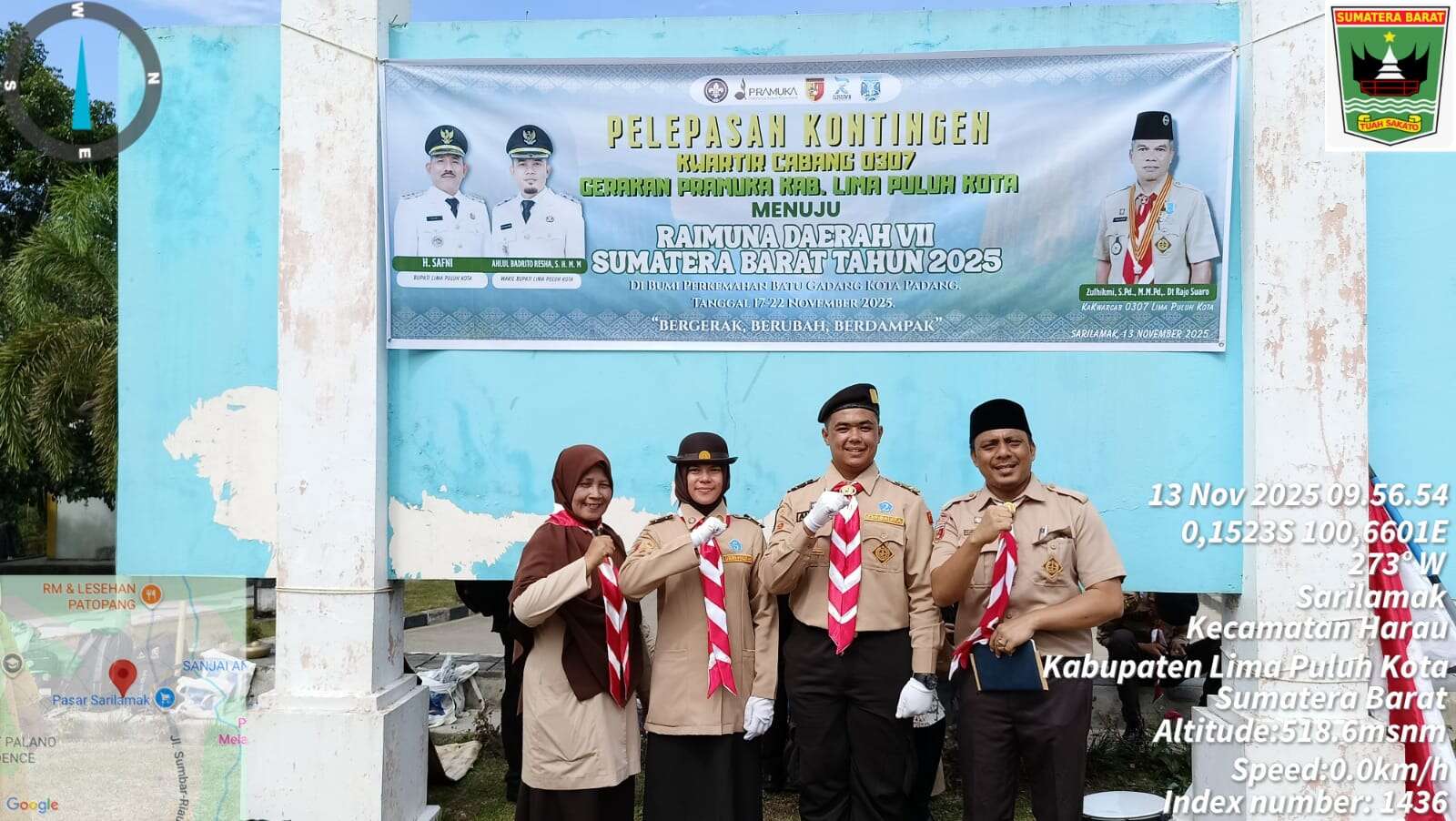 Pelepasan Kontingen Raimuna Daerah VII Kab. Lima Puluh Kota tahun 2025