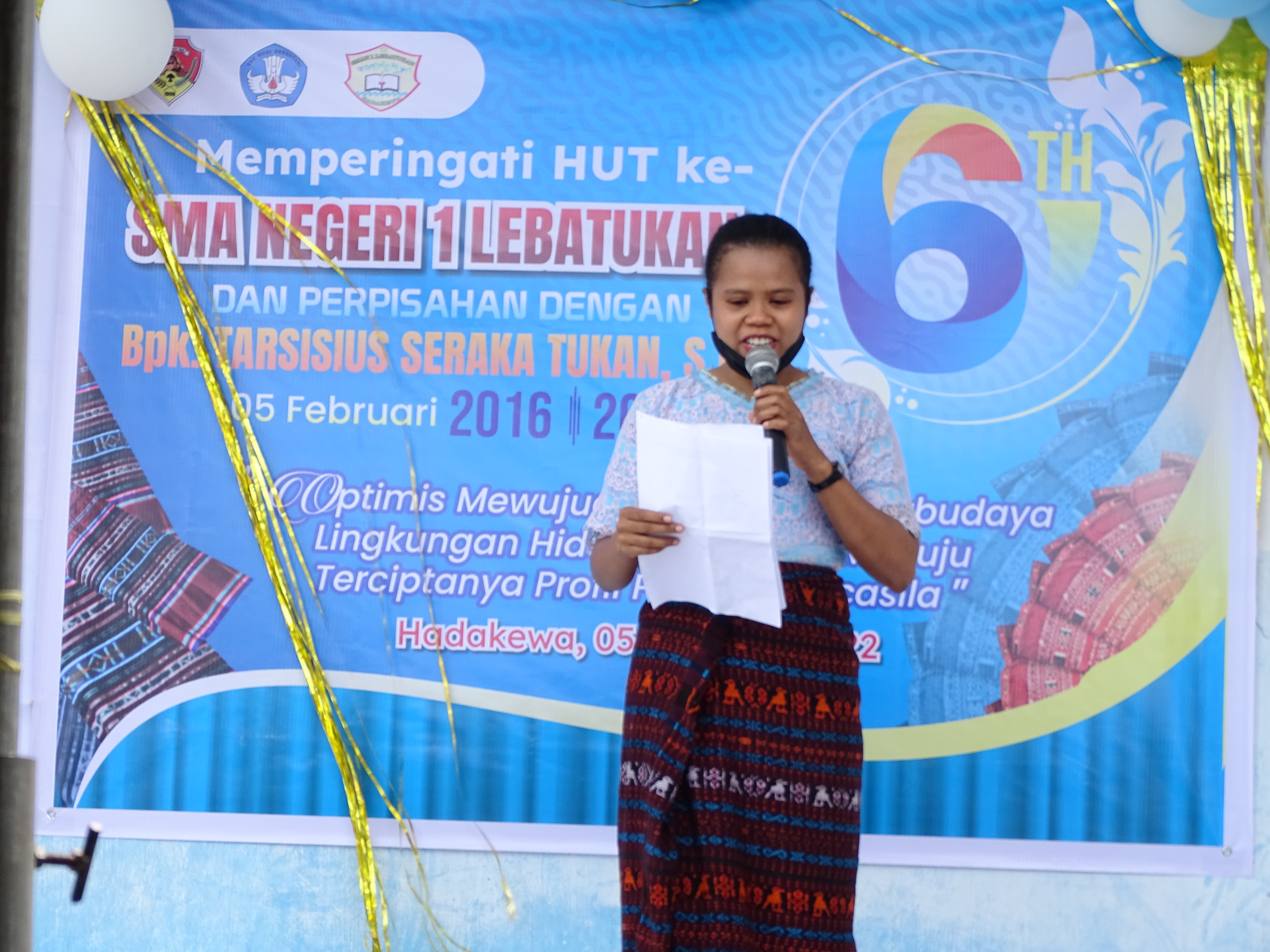HUT KE 6 SMANSA LEBATUKAN & PERPISAHAN DENGAN KEPALA SEKOLAH PERDANA
