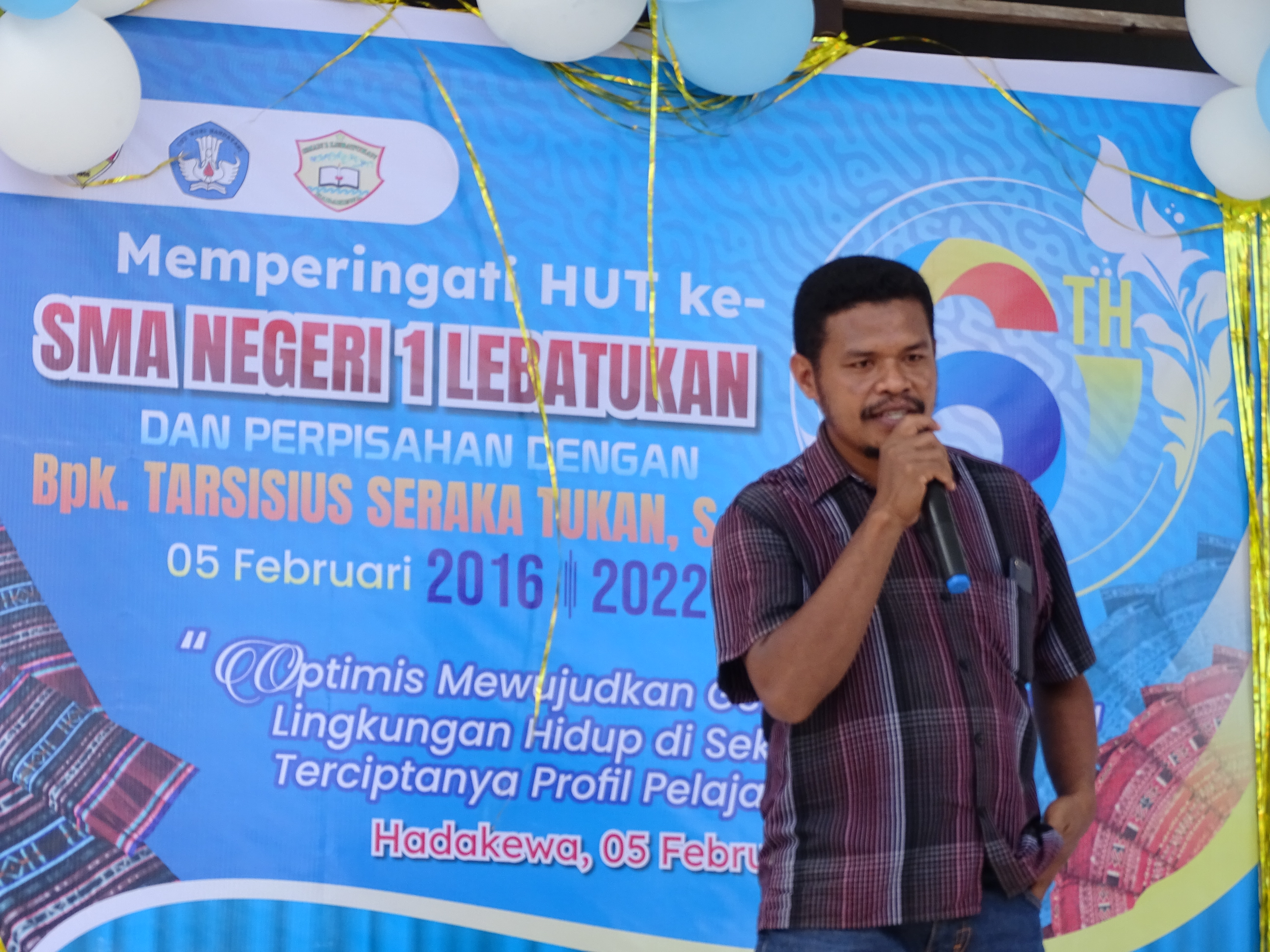 HUT KE 6 SMANSA LEBATUKAN & PERPISAHAN DENGAN KEPALA SEKOLAH PERDANA
