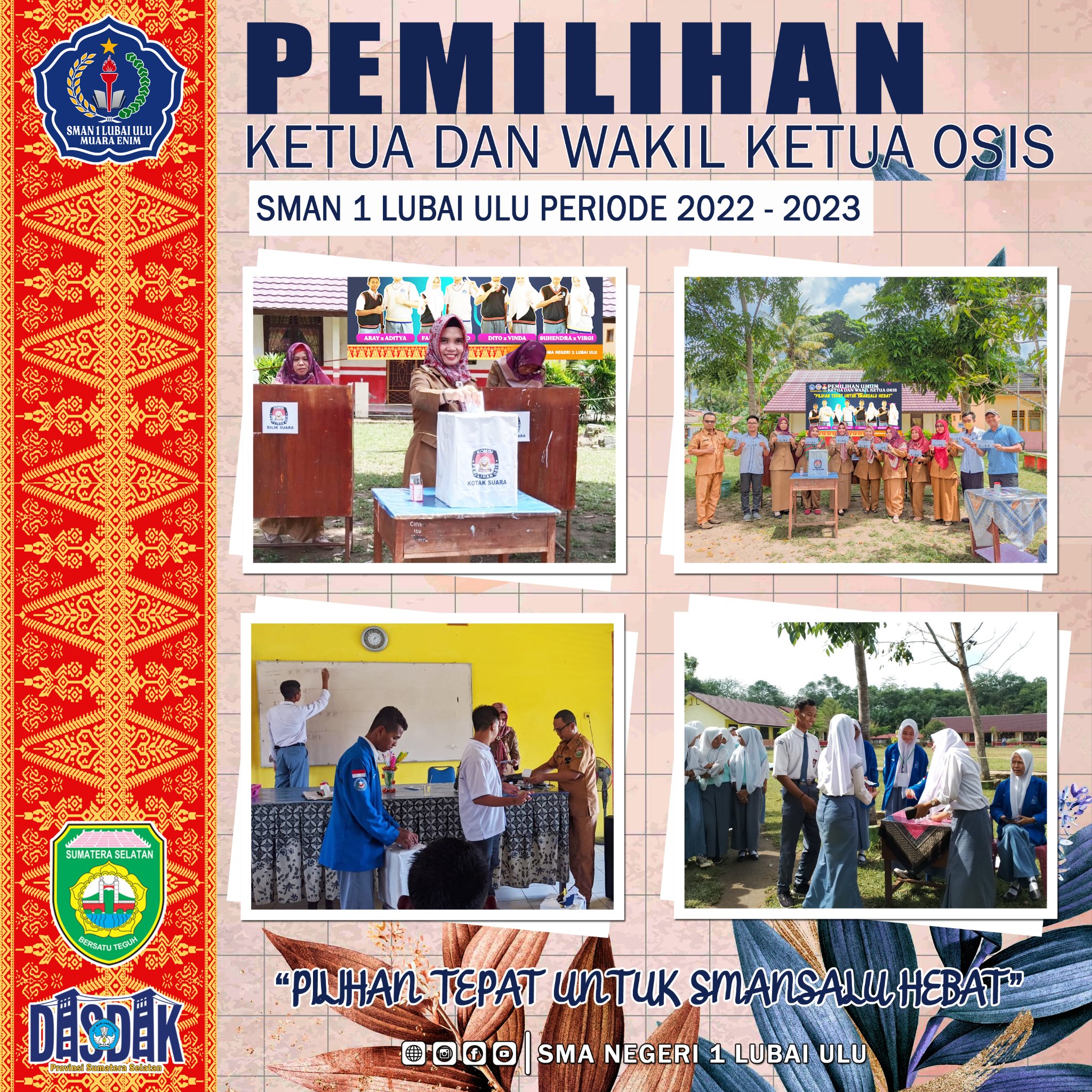 Pemilihan Ketos dan Waketos SMAN 1 Lubai Ulu Periode 2021/2022