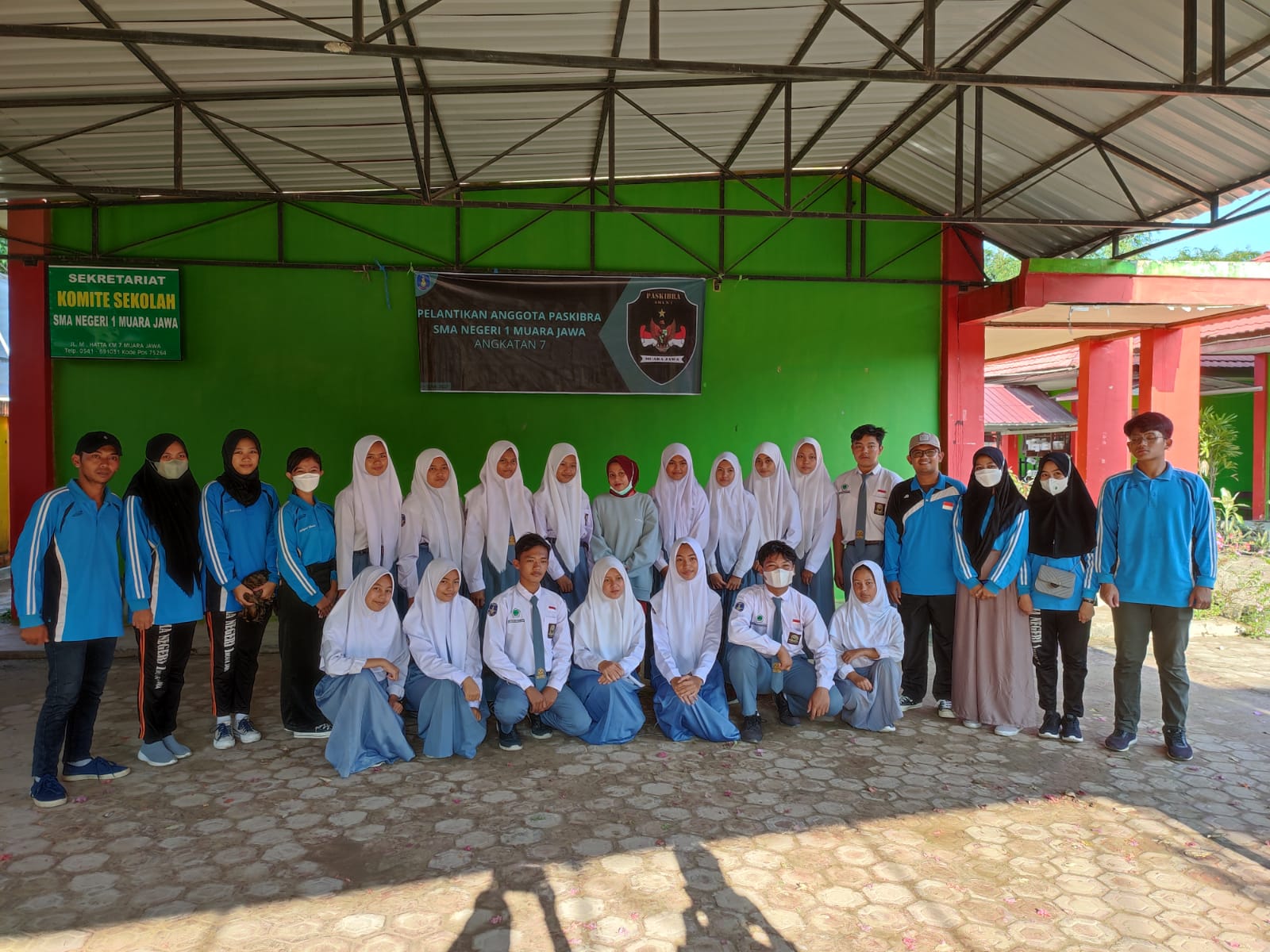 Kegitan Pelantikan Paskibra SMA NEGERI 1 MUARA JAWA