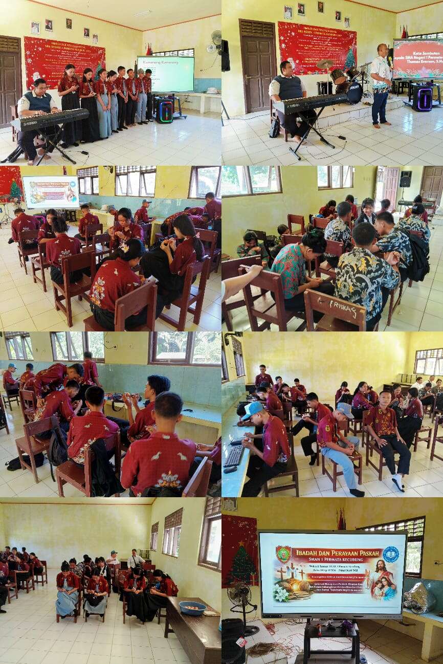 Perayaan Paskah di SMAN 1 Permata Kecubung Berlangsung Penuh Sukacita