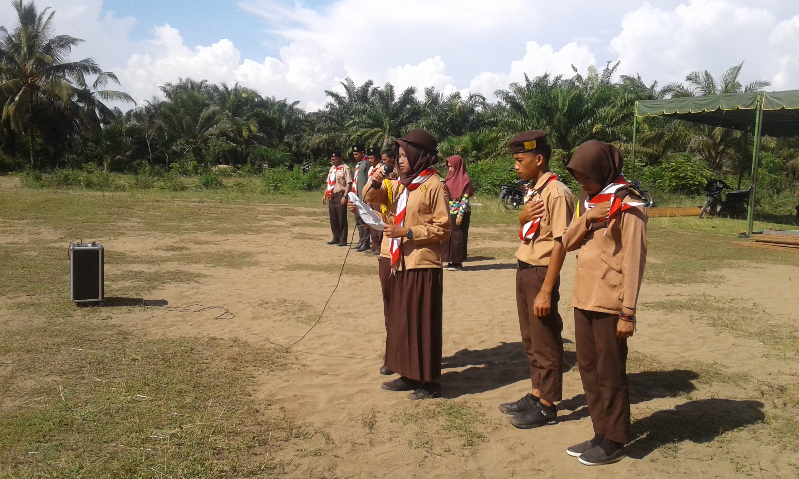 Pelantikan Kacu di SMA Negeri 1 Ranto Baek
