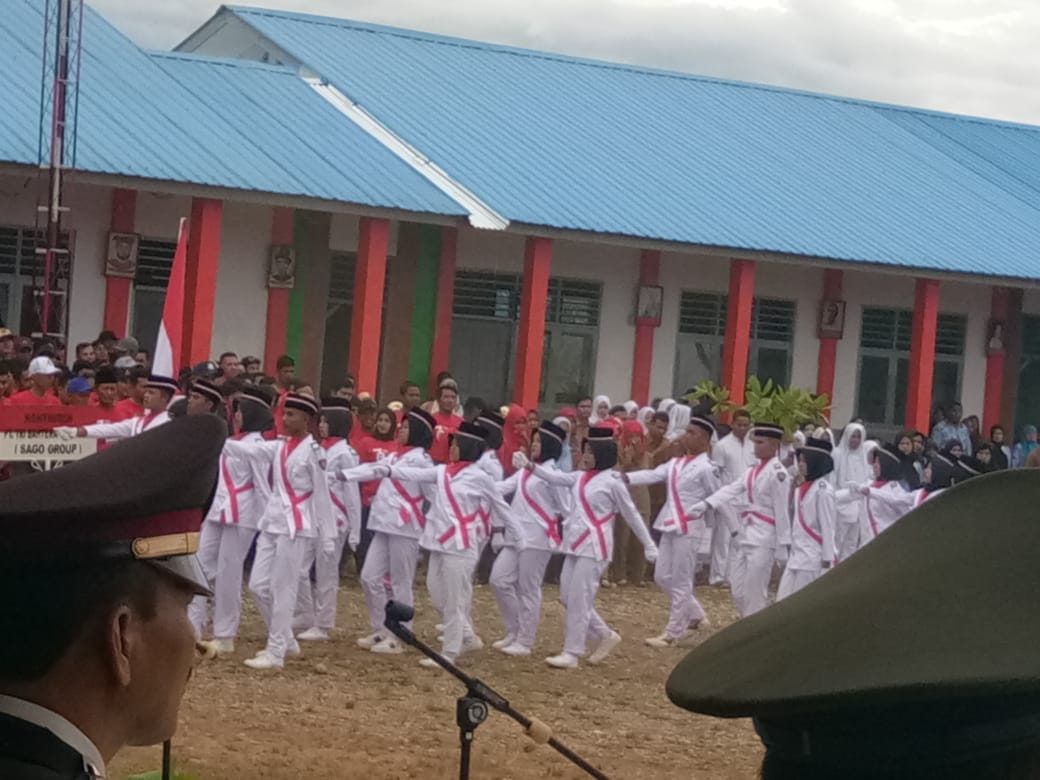 Pengukuhan Paskibraka di SMAN 1 Ranto Baek