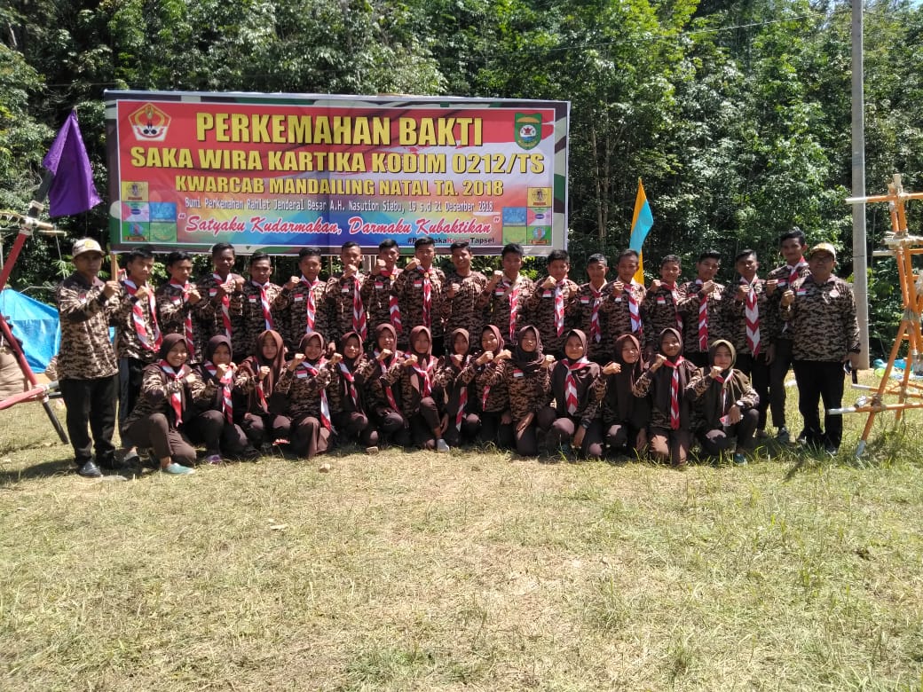 Perkemahan Bakti Sakawira Kartika KODIM 0212/TS Kwarcab Mandailing Natal