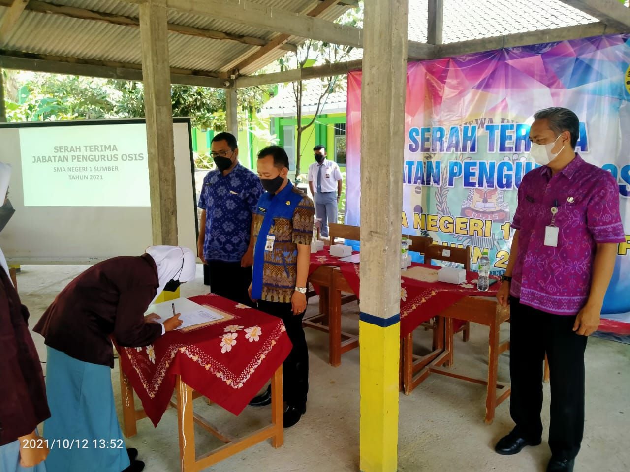 Pelantikan Pengurus OSIS SMAN 1 SUMBER