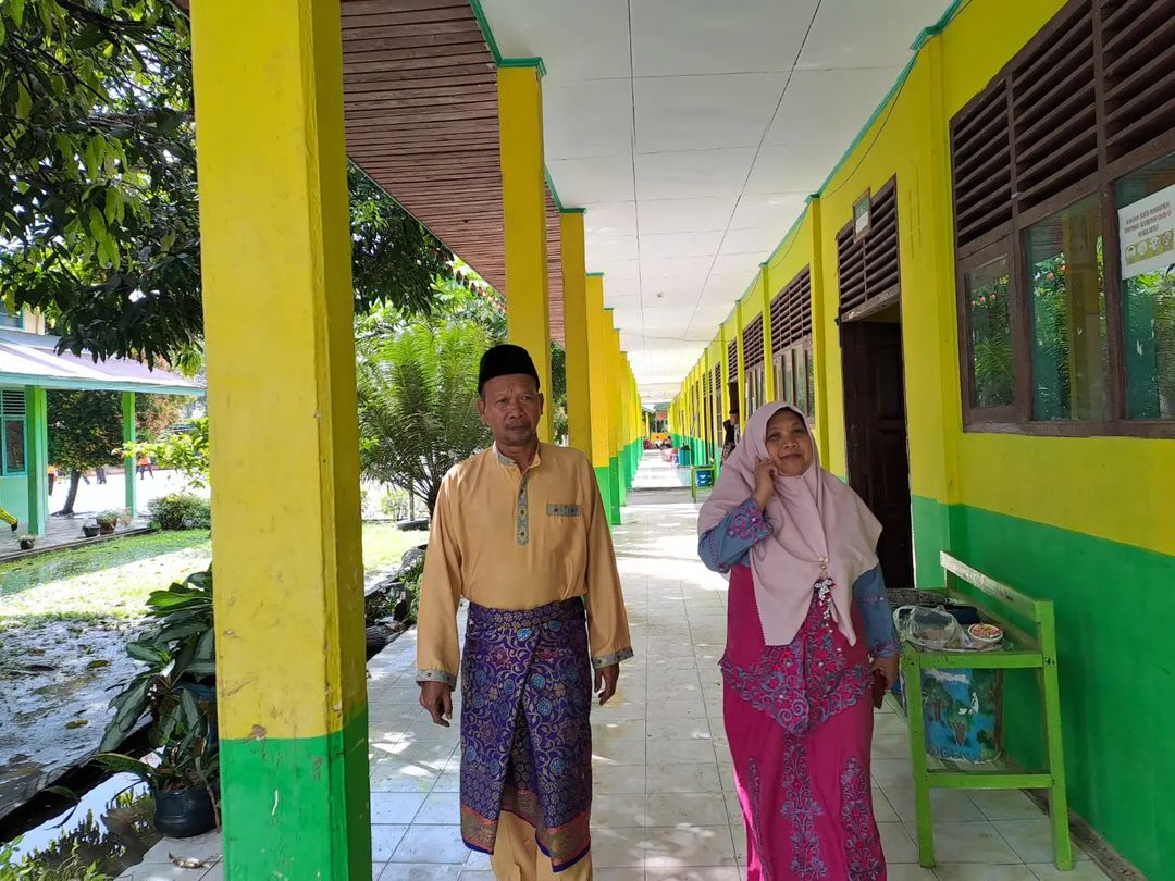 Kunjungan Kasi. Sapras Cabang Dinas Pendidikan Wilayah 1 Ibu Nila Kesumawati, M.Pd. ke SMAN 1 Sungai Apit.