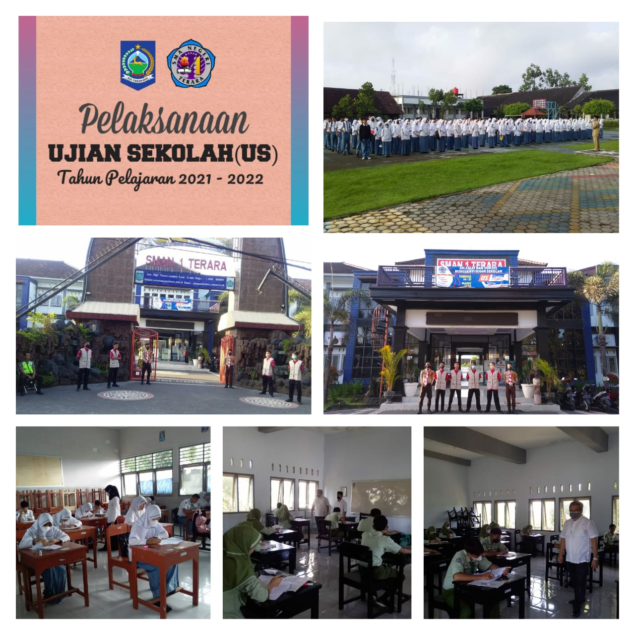 PELAKSANAAN UJIAN SEKOLAH ( US) SMA NEGERI 1 TERARA TAHUN PELAJARAN 2021/2022