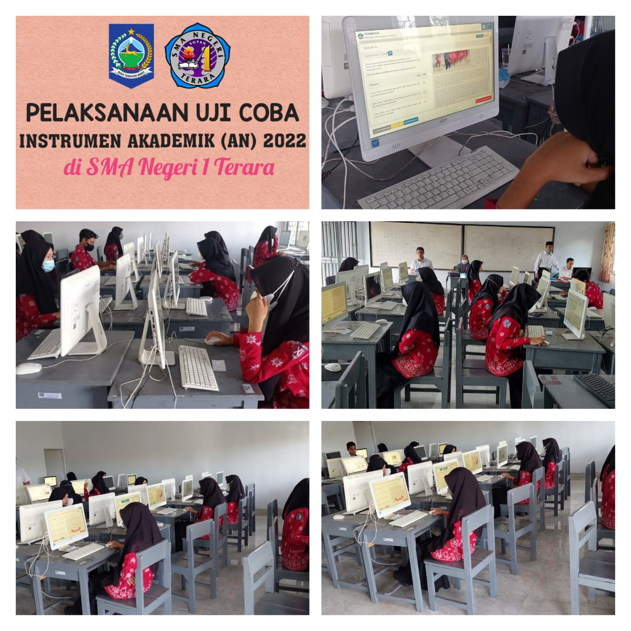 PELAKSANAAN UJI COBA INSTRUMEN AKADEMIK (AN) 2022 DI SMA NEGERI 1 TERARA