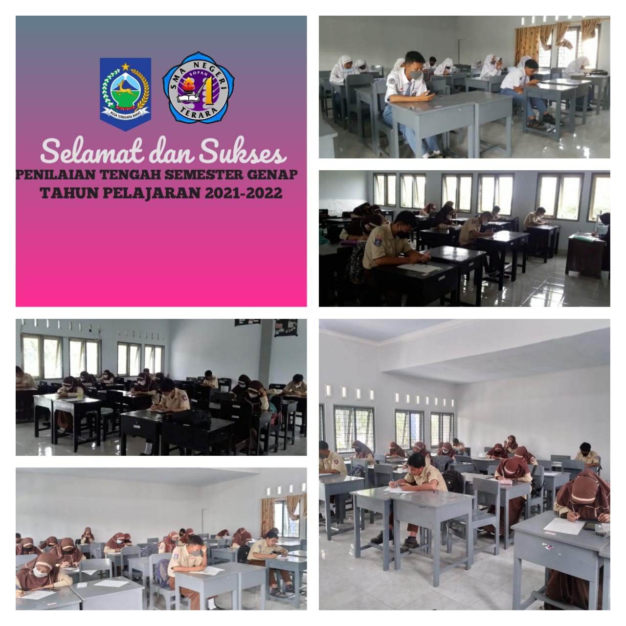 SMA NEGERI 1 TERARA MELAKSANAKAN KEGIATAN PENILAIAN TENGAH SEMESTER ( PTS) TAHUN PELAJARAN 2021/2022
