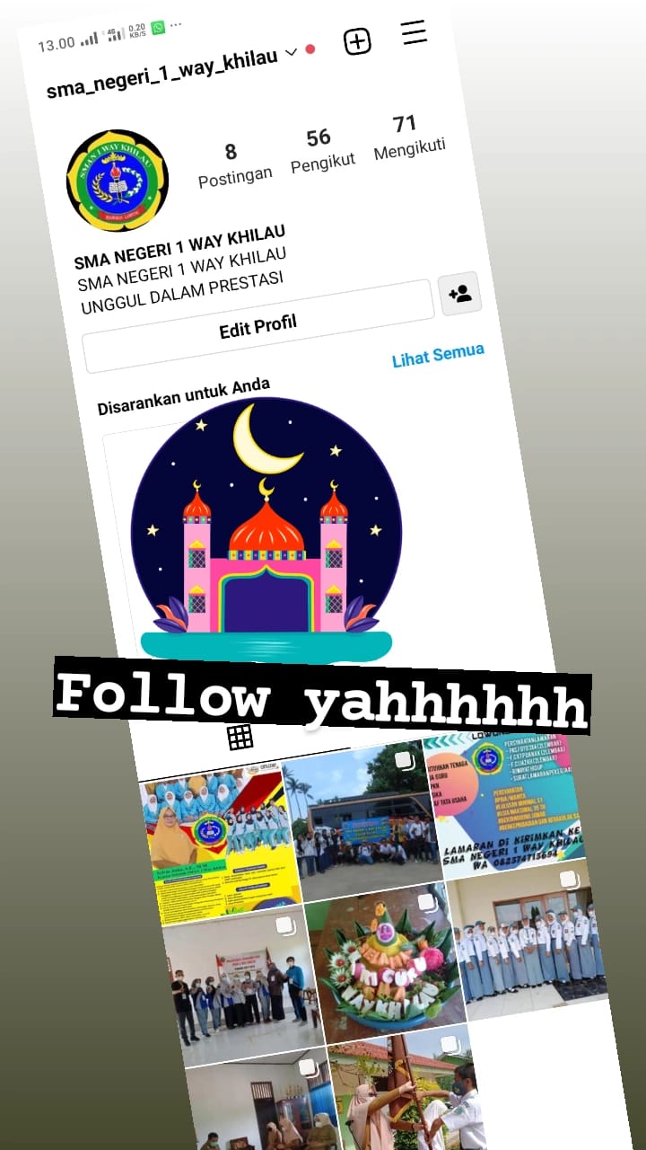 Akun IG SMAN 1 Way Khilau