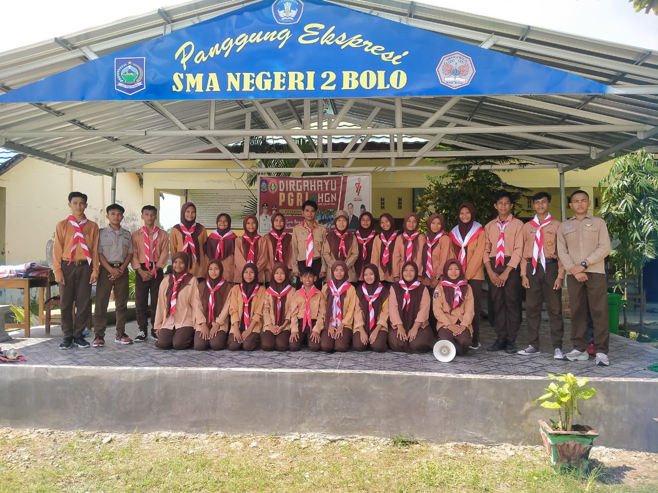 Rangkaian Persami dan pelantikan pengurus Pramuka SMAN 2 BOLO tahun 2023