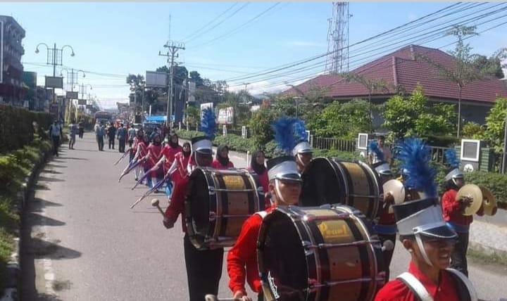 kegiatan Dramband SMA Negeri 2 Kutacane tahun 2018