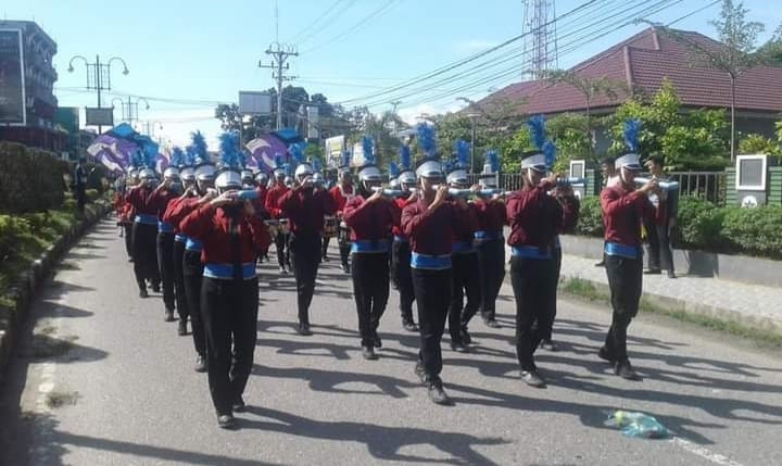 kegiatan Dramband SMA Negeri 2 Kutacane tahun 2018