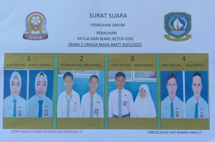 PEMILIHAN KETUA OSIS PRIODE 2021/2022