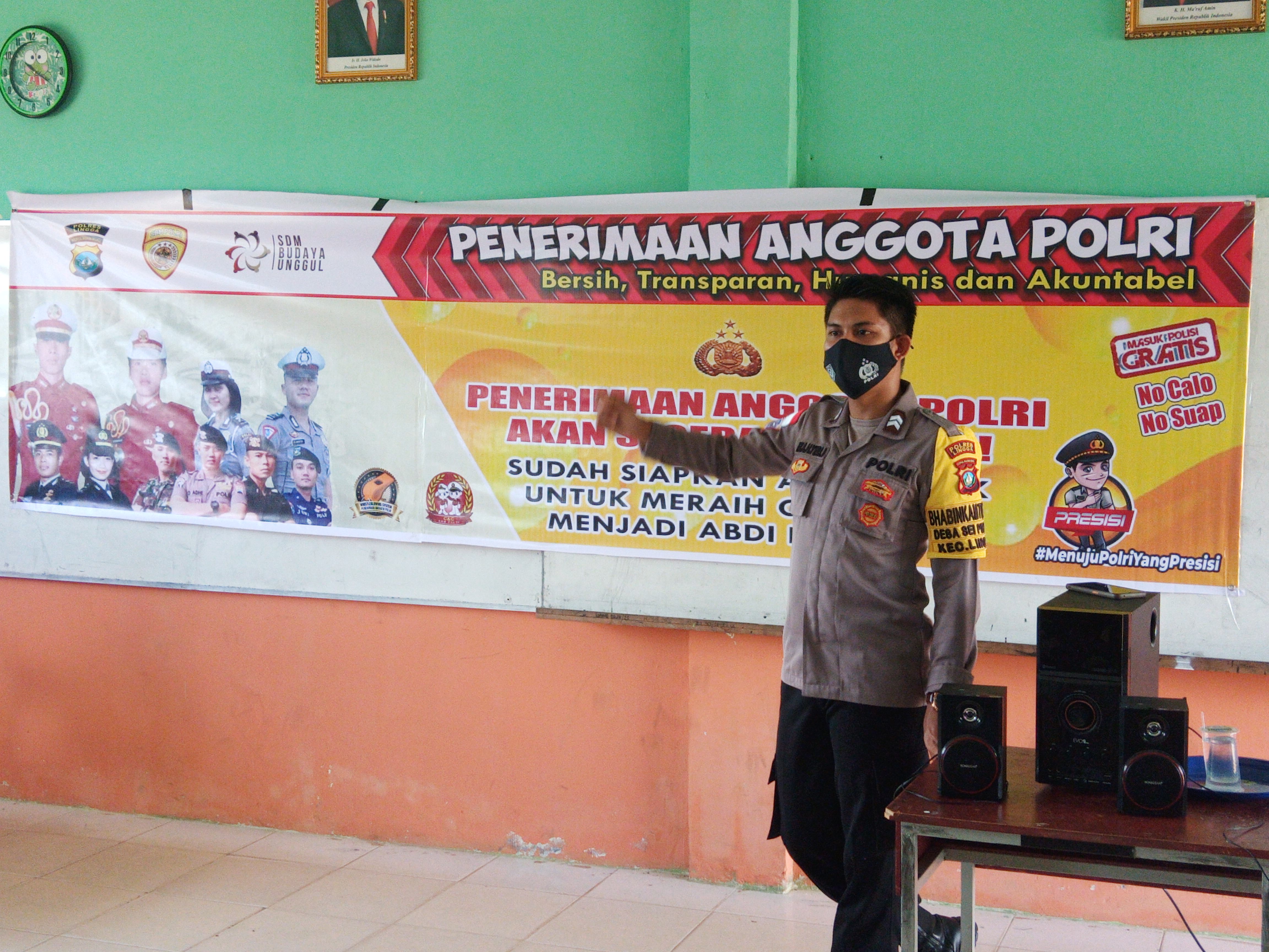 Sosialisasi penerimaan anggota Polri tahun 2021