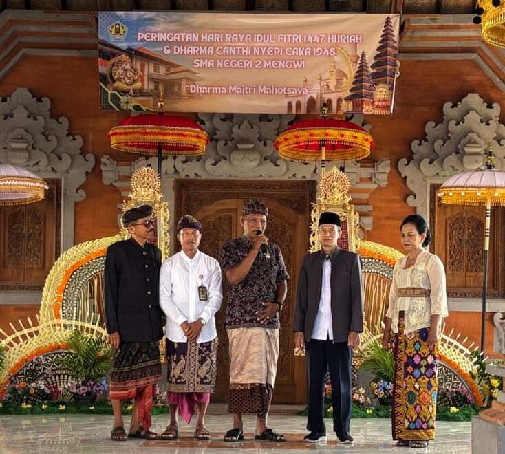 Peringatan Hari Raya Idul Fitri 1447 Hijriah & Dharma Canthi Nyepi Caka 1948 dengan tema "Dharma Maitri Mahotsava" di SMA Negeri 2 Mengwi