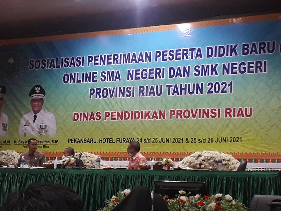 SOSIALISASI  PPDB ONLINE 2021  DINAS PENDIDIKAN PROV. RIAU