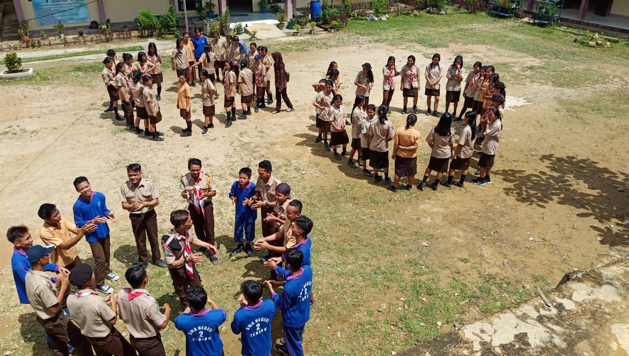 Kegiatan Pramuka di SMAN 2 Teriak