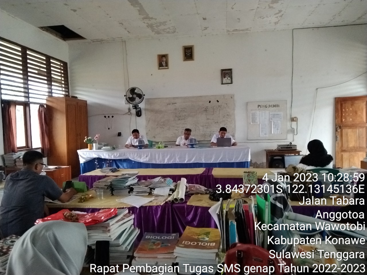Rapat Pembagian Tugas SMS genap Tahun 2022-2023